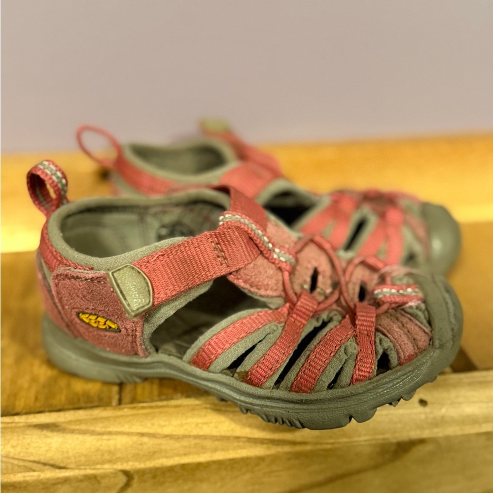 KEEN Kids' pink and Gray Sandals